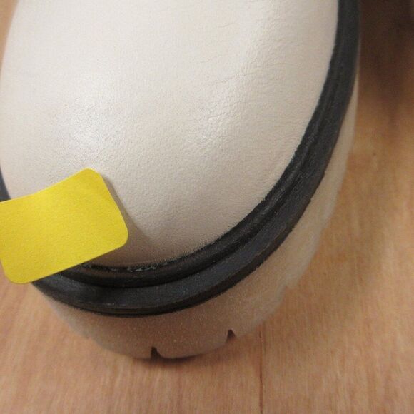 FREE PEOPLE James Chelsea Leather Boots Sz EU 36/US 5.5-6 Bone White Booties NWT - Picture 12 of 16